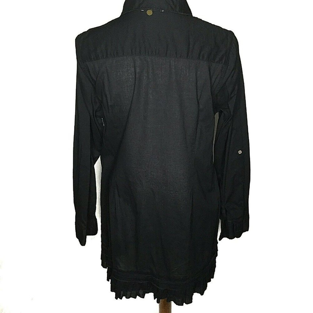 Soft Surroundings Button Front Tunic With Ruffle … - image 5